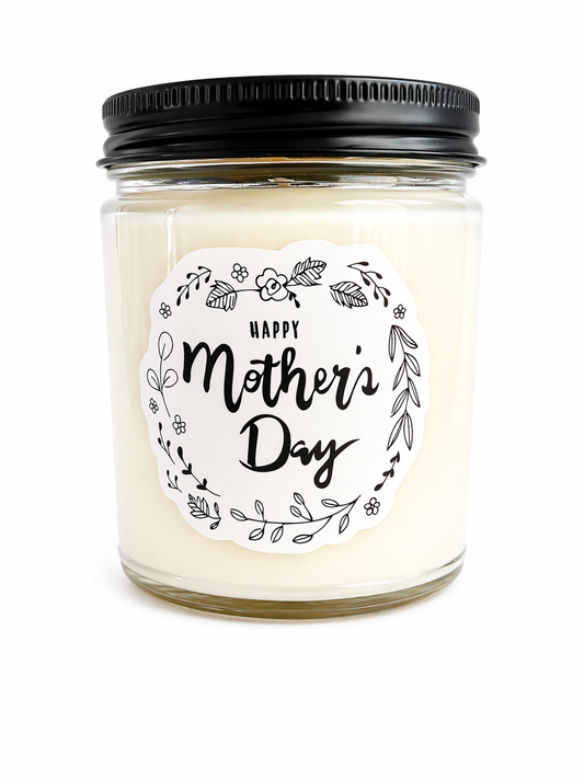 Happy Mother’s Day Candle – 9 oz Sea Salt Orchid Soy Candle (Limited Edition)